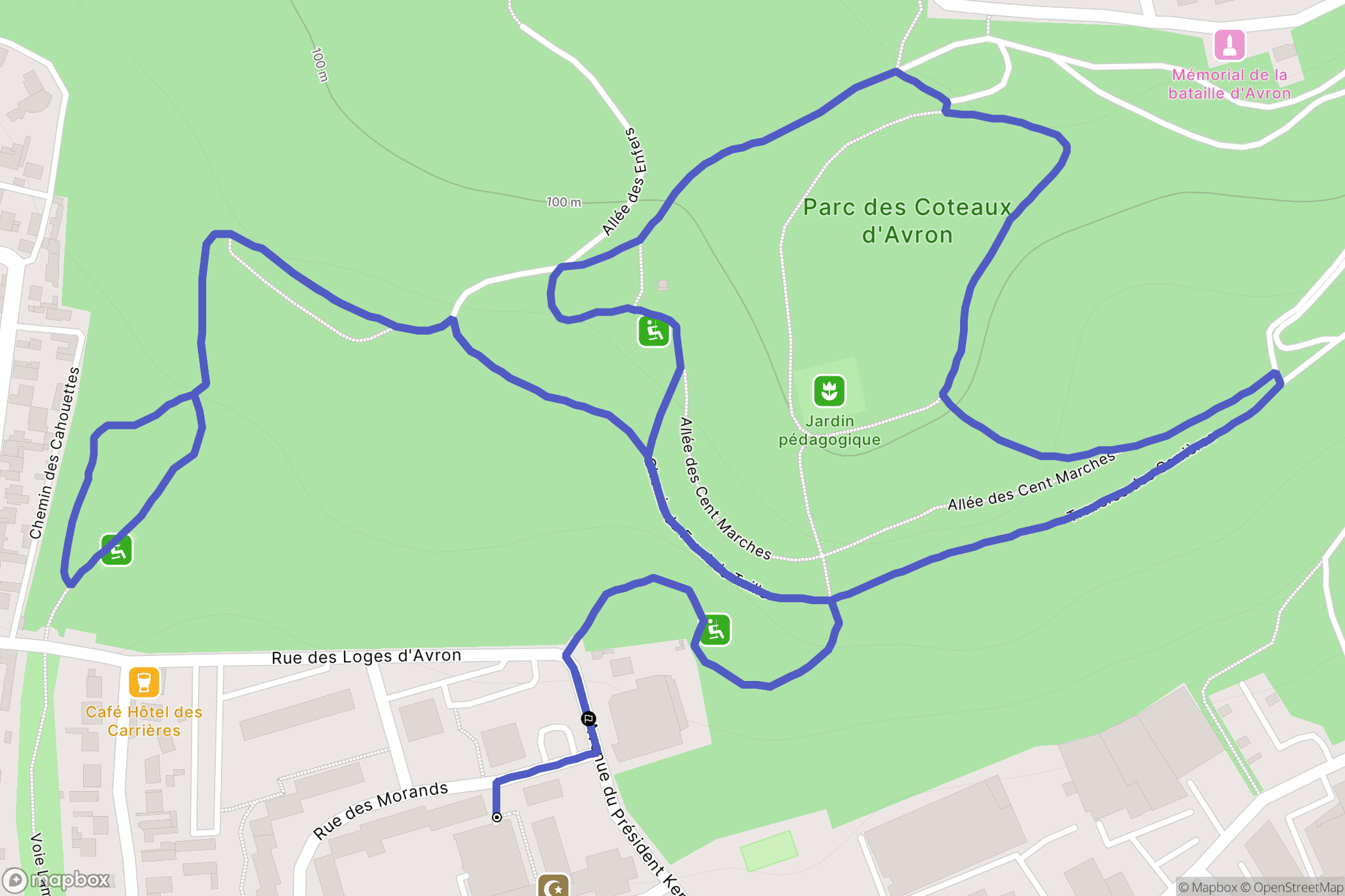 Neuilly-Plaisance : carte du parcours de randonnée - France