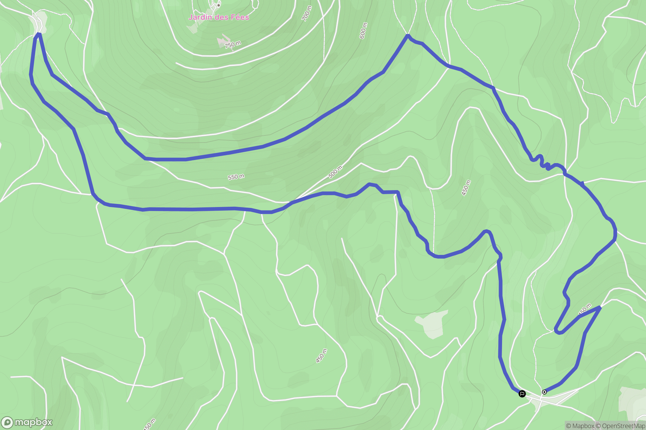 Lutzelhouse : carte du parcours de randonnée - France