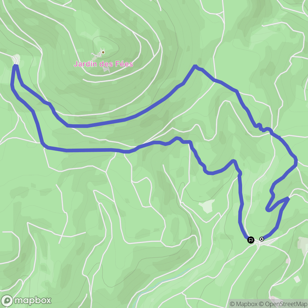 Lutzelhouse : carte du parcours de randonnée - France