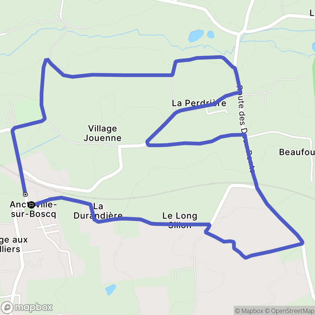 Anctoville-sur-Boscq : carte du parcours de randonnée - France