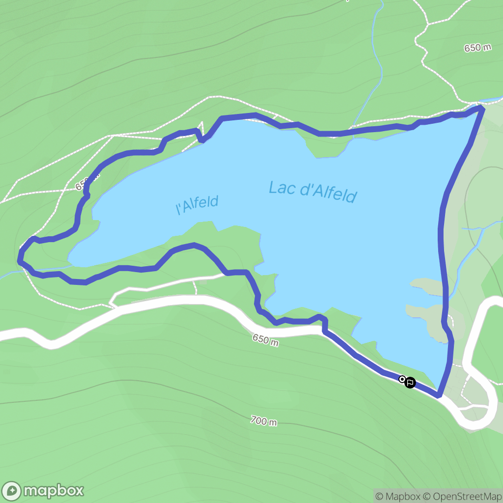 Sewen : carte du parcours de randonnée - France