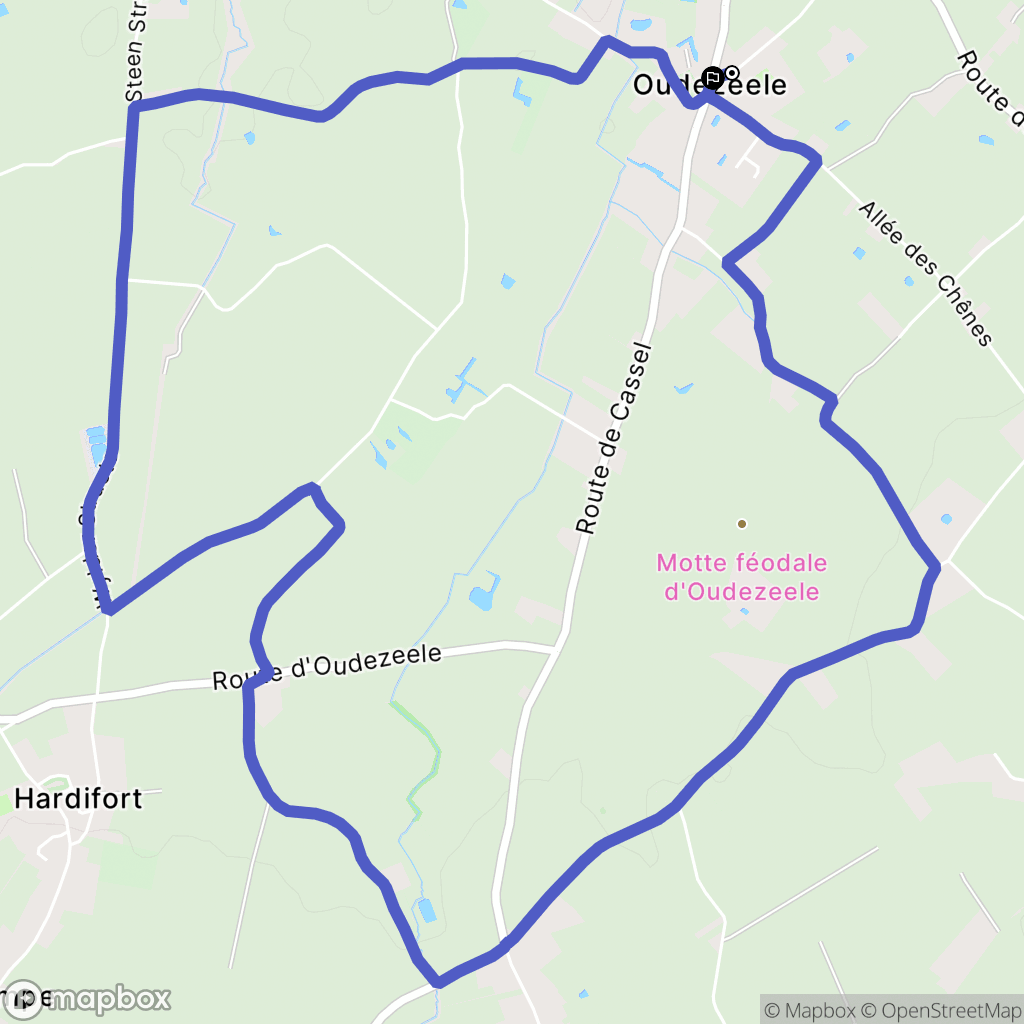 OUDEZEELE: routekaart voor buitenactiviteiten - France