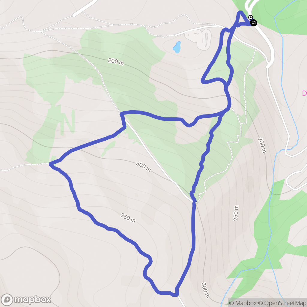 Ascain : carte du parcours de randonnée - France