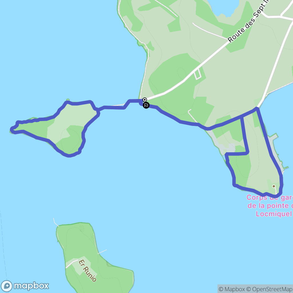 Baden : carte du parcours de randonnée - France