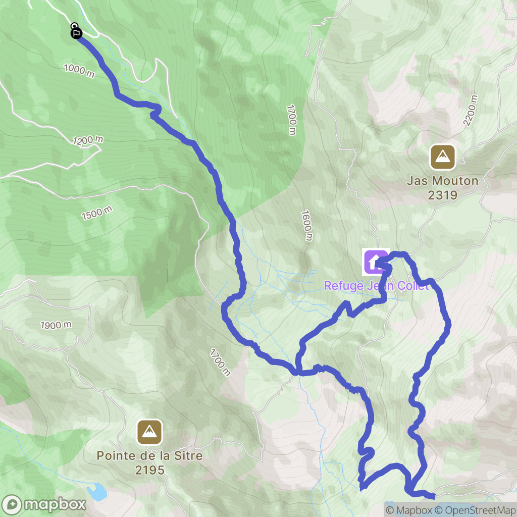 Saint-Mury-Monteymond : carte du parcours de randonnée - France