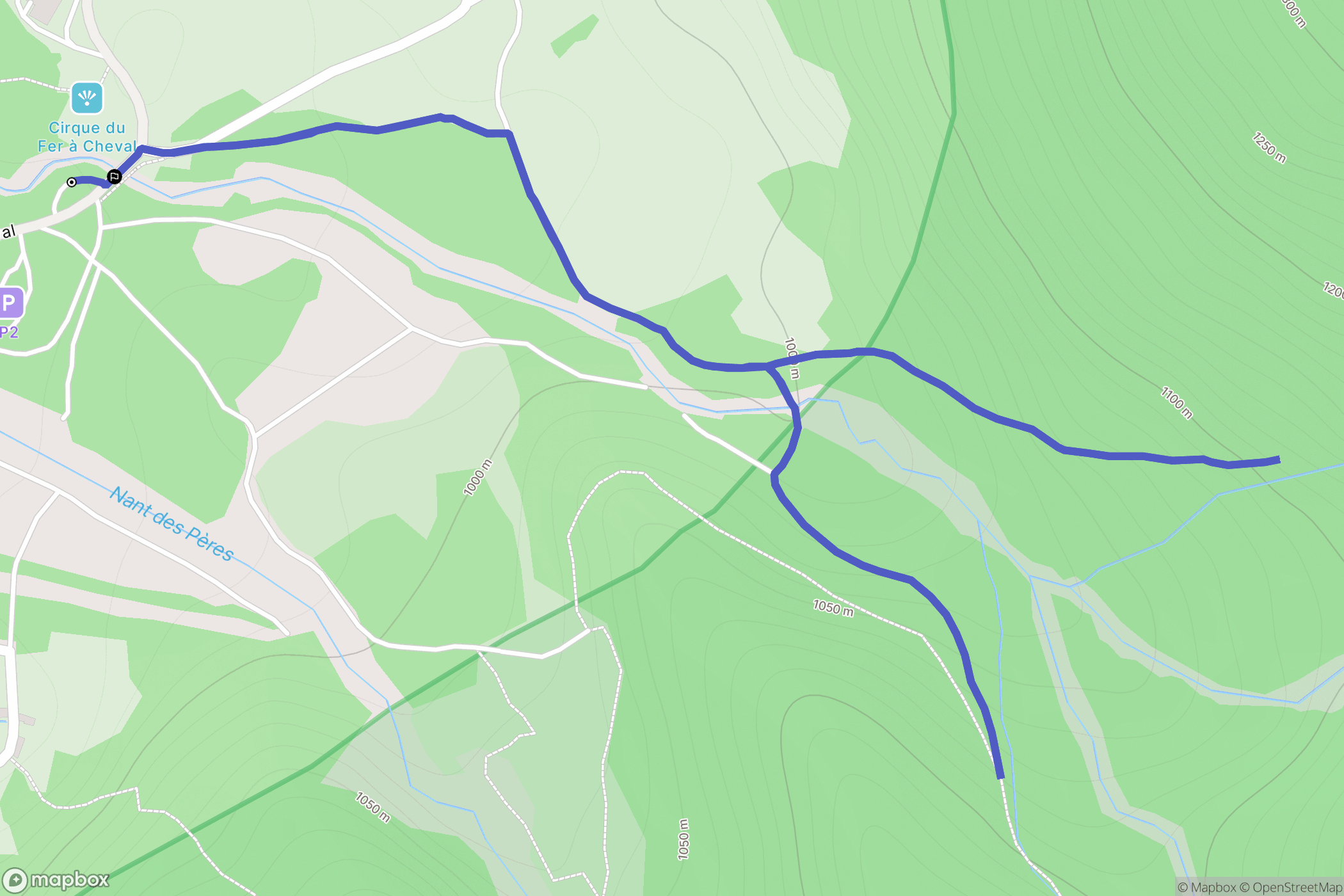 Sixt-Fer-à-Cheval : carte du parcours de randonnée - France