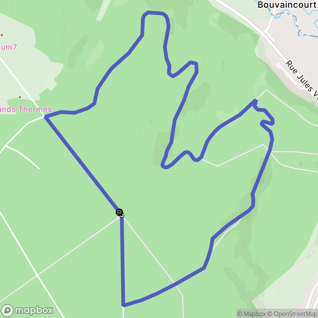 Ponts-et-Marais : carte du parcours de randonnée - France