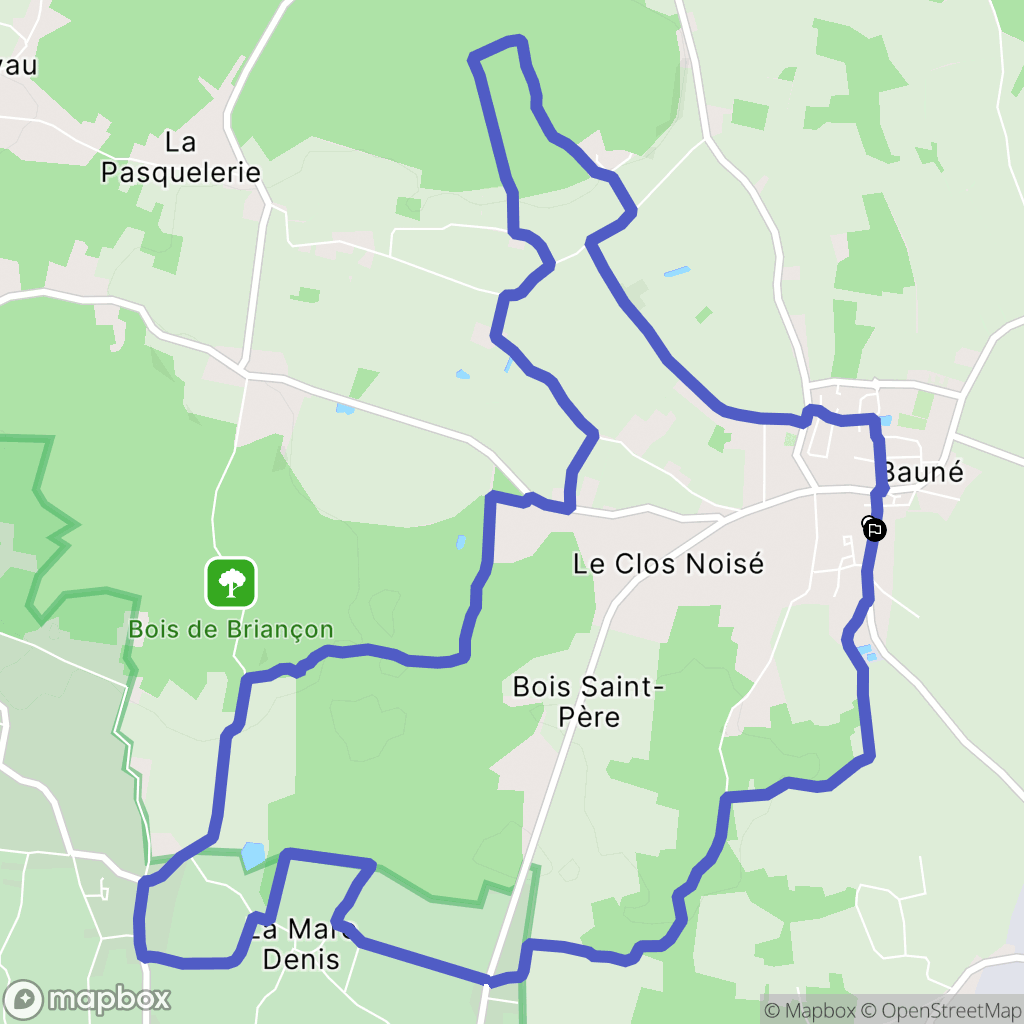 Bauné: routekaart voor buitenactiviteiten - France
