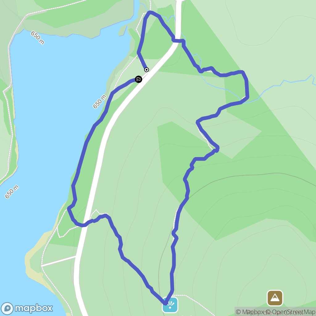 Royère-de-Vassivière : carte du parcours de randonnée - France
