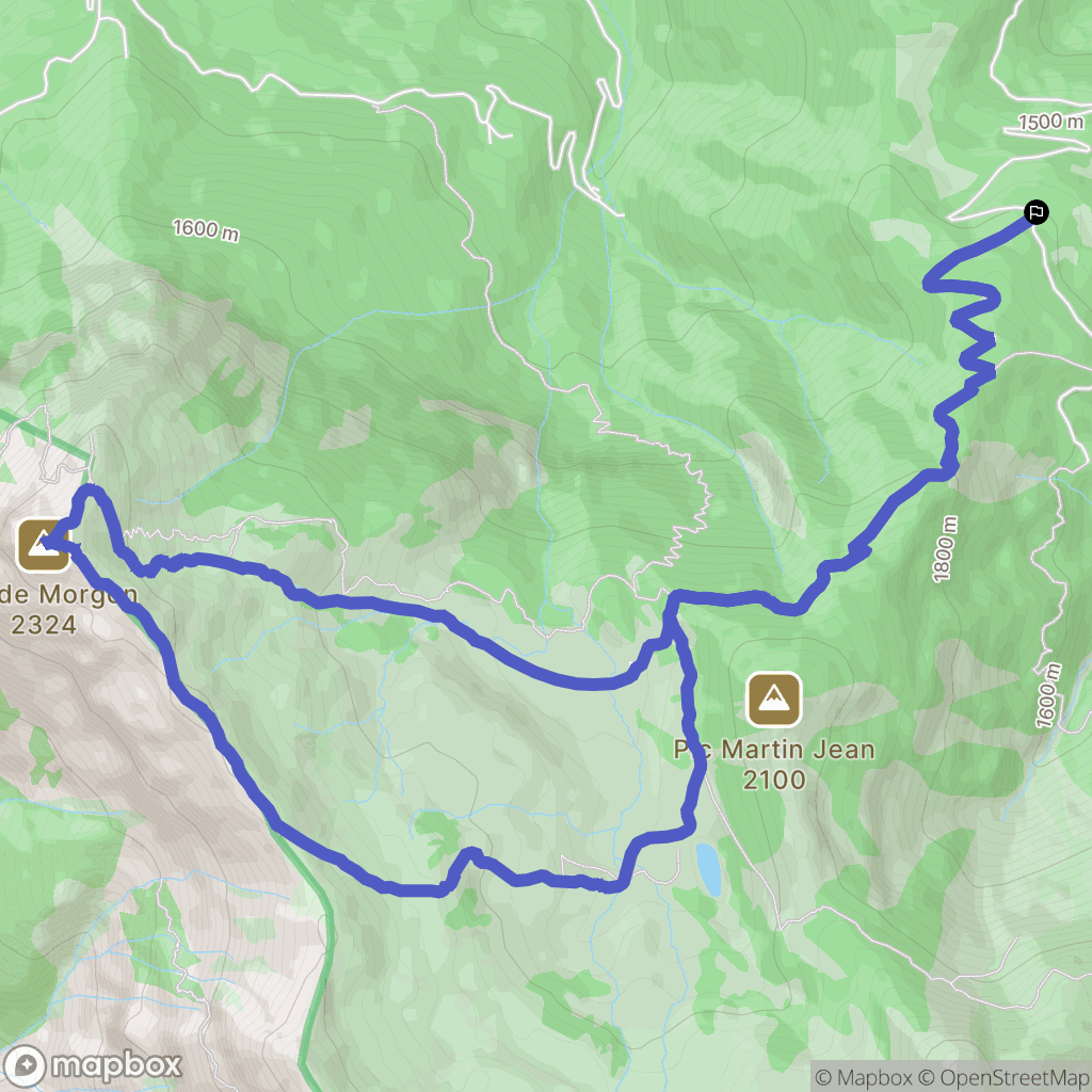 Crots : carte du parcours de randonnée - France