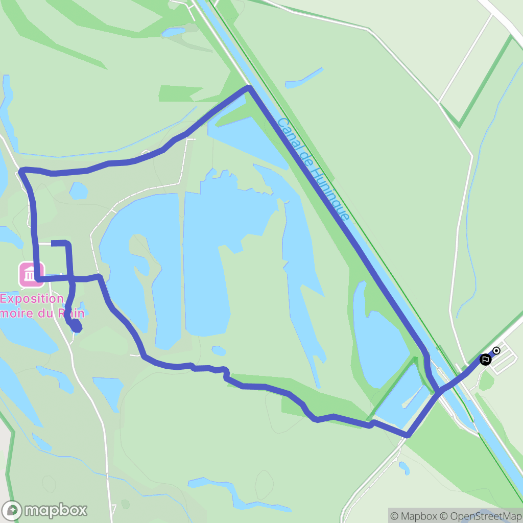 Saint-Louis : carte du parcours de randonnée - France