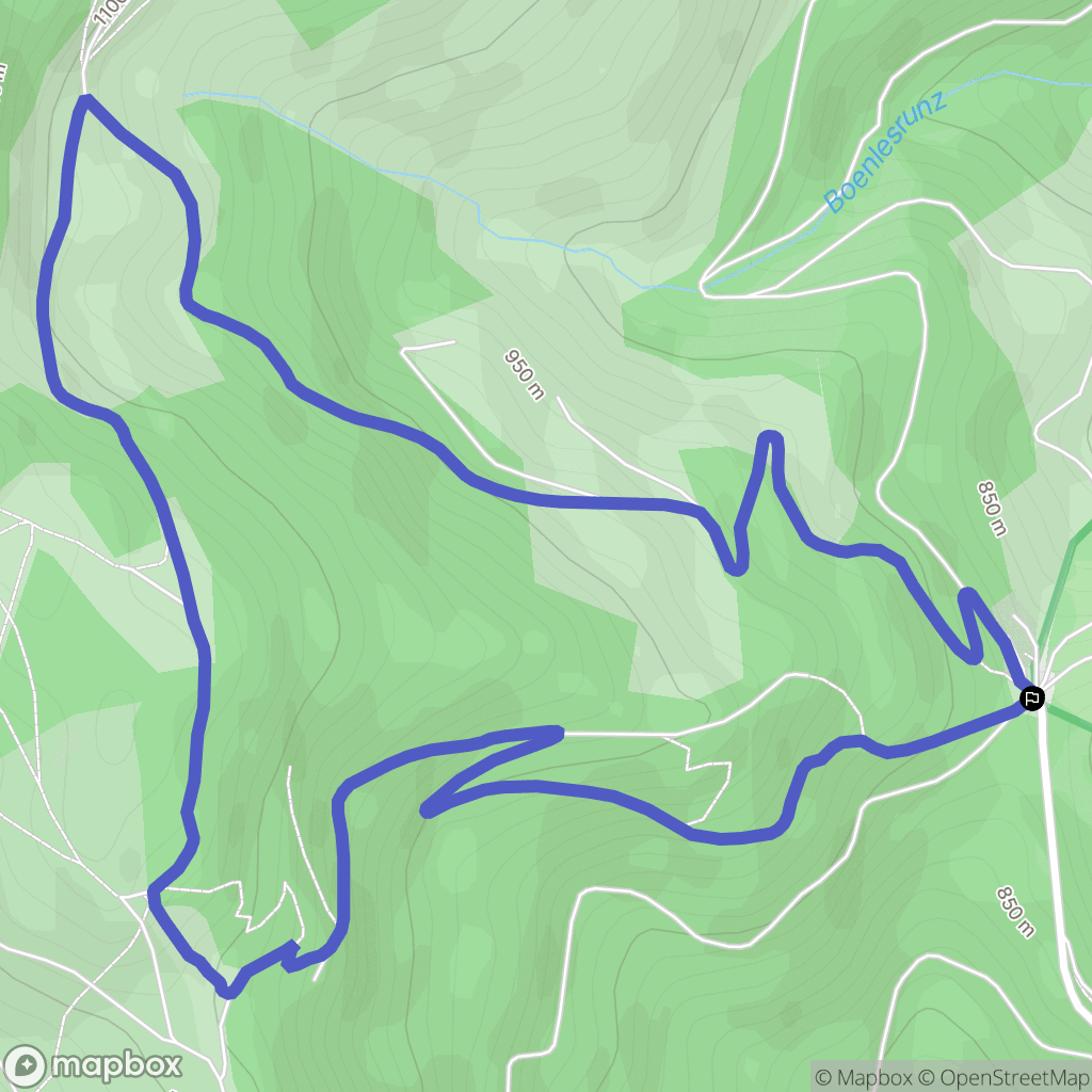 Wasserbourg : carte du parcours de randonnée - France