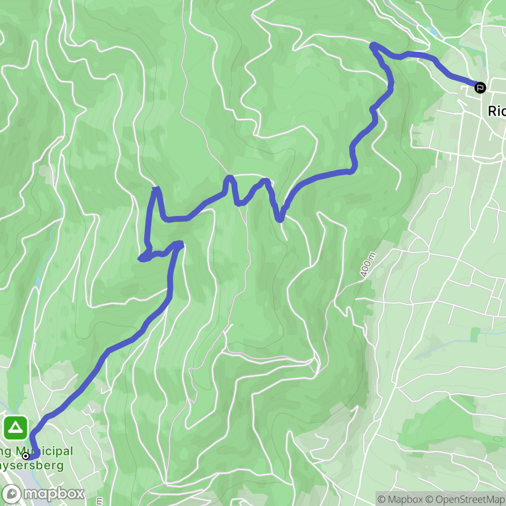 Kayserbserg : carte du parcours de randonnée - France