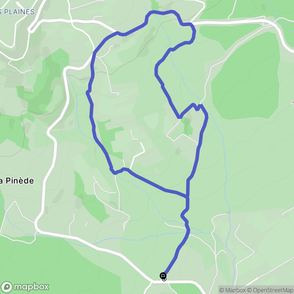 Joucas : carte du parcours de randonnée - France