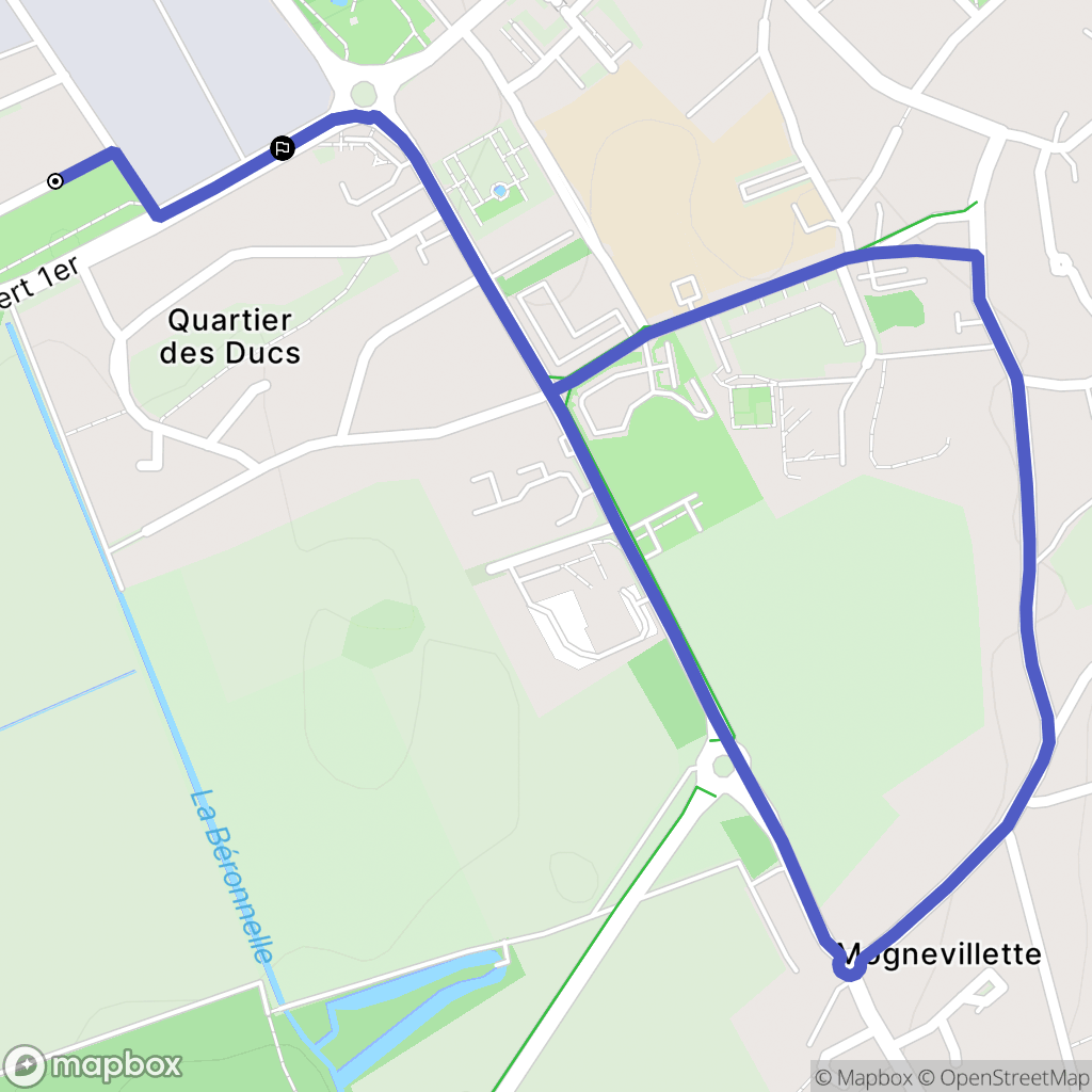 Liancourt : carte du parcours de randonnée - France