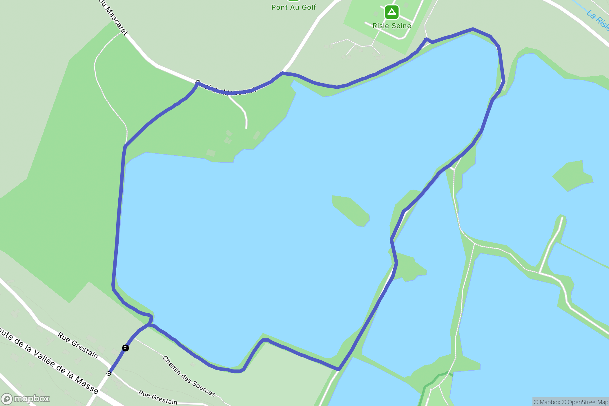 Toutainville : carte du parcours de randonnée - France