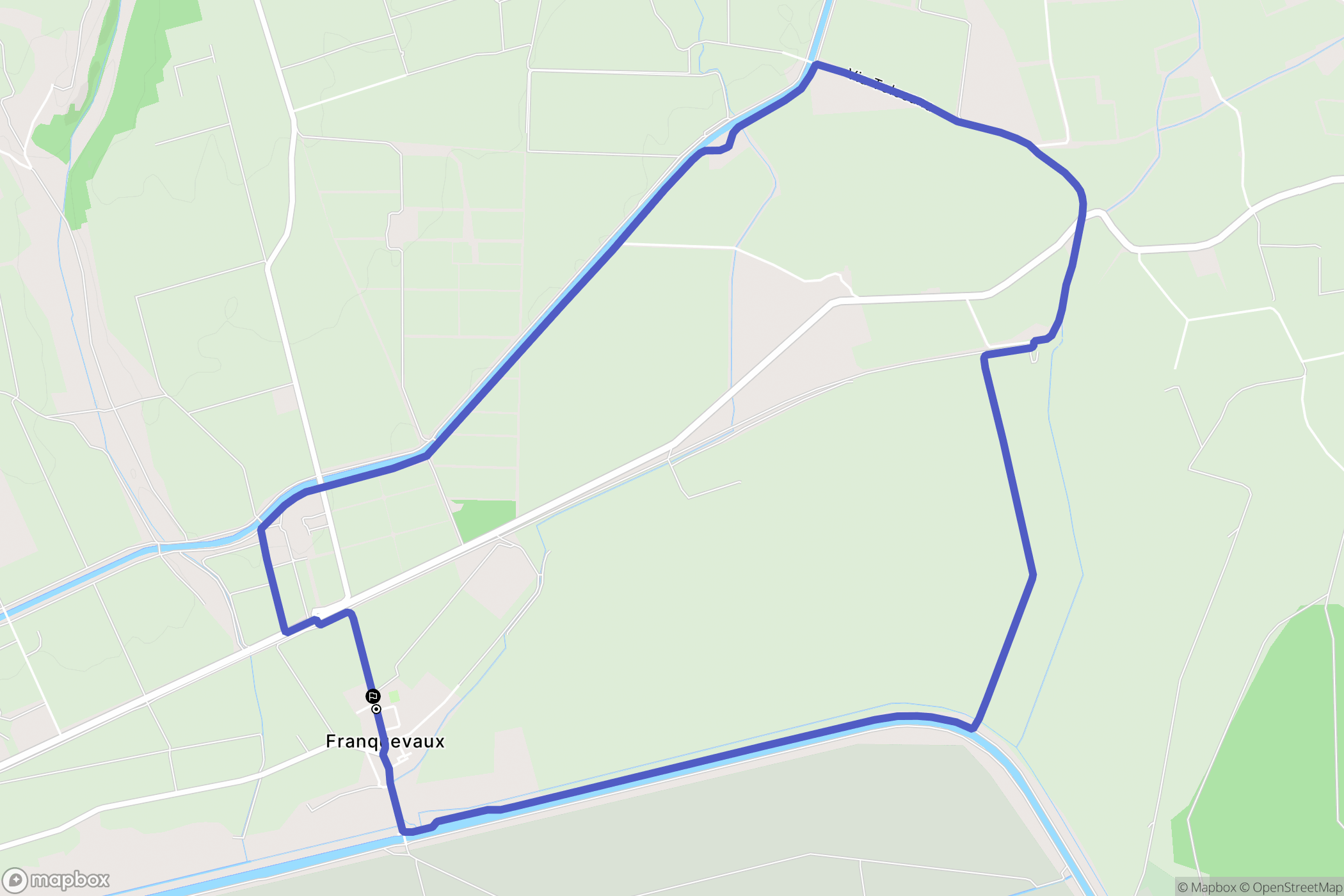 Beauvoisin : carte du parcours de randonnée - France