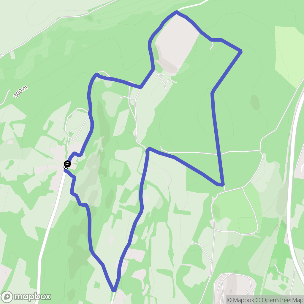Mont-Roland : carte du parcours de randonnée - France