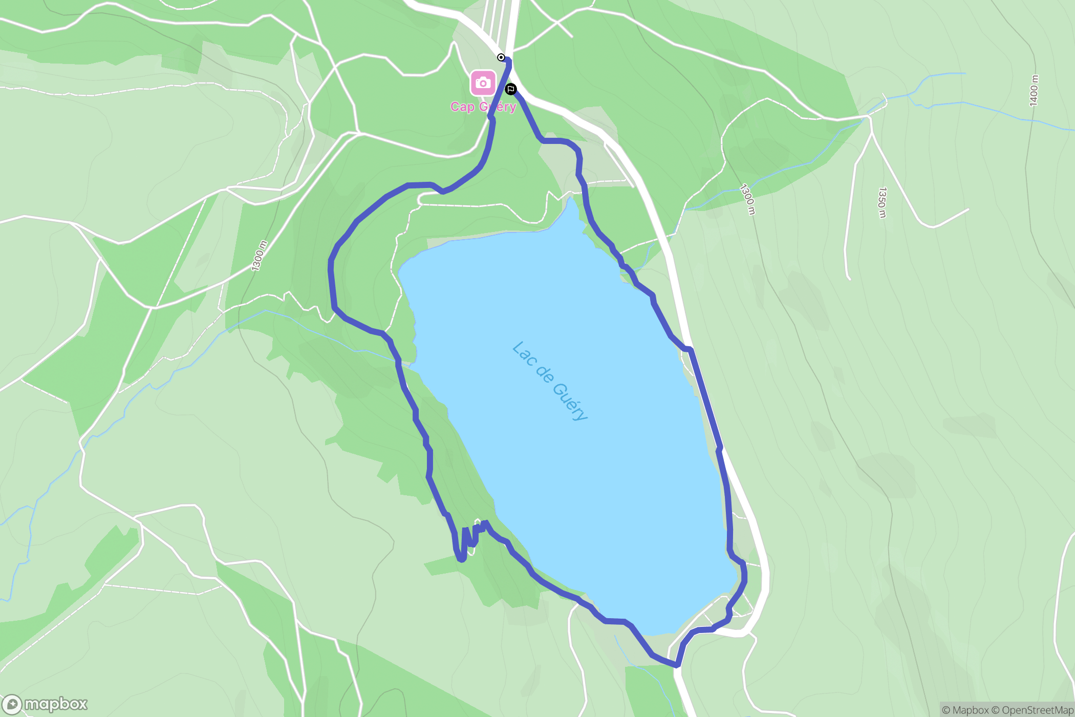 Mont-Dore : carte du parcours de randonnée - France