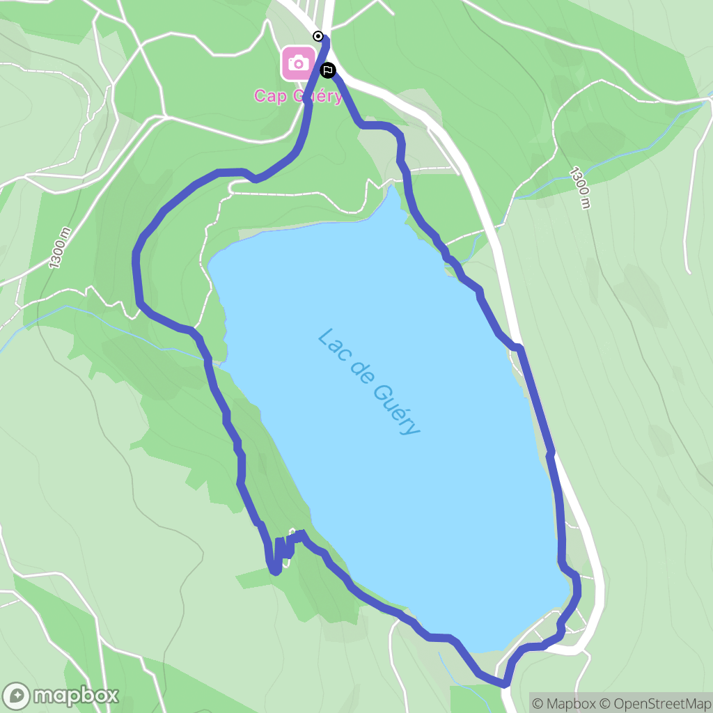 Mont-Dore : carte du parcours de randonnée - France