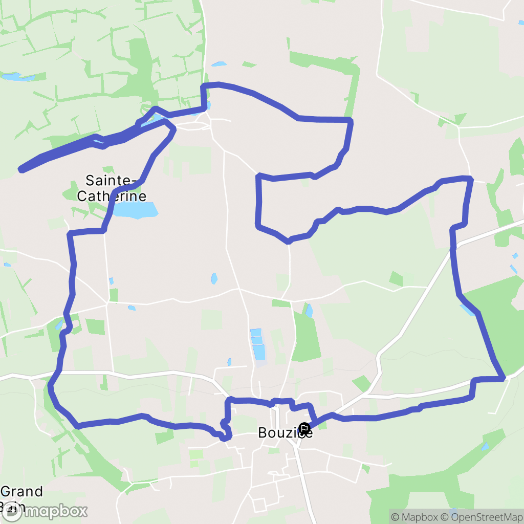 Orée-d'Anjou : carte du parcours de randonnée - France