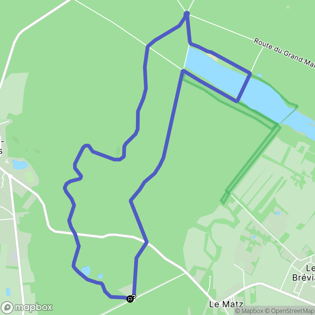 Saint-Léger-en-Yvelines : carte du parcours de randonnée - France