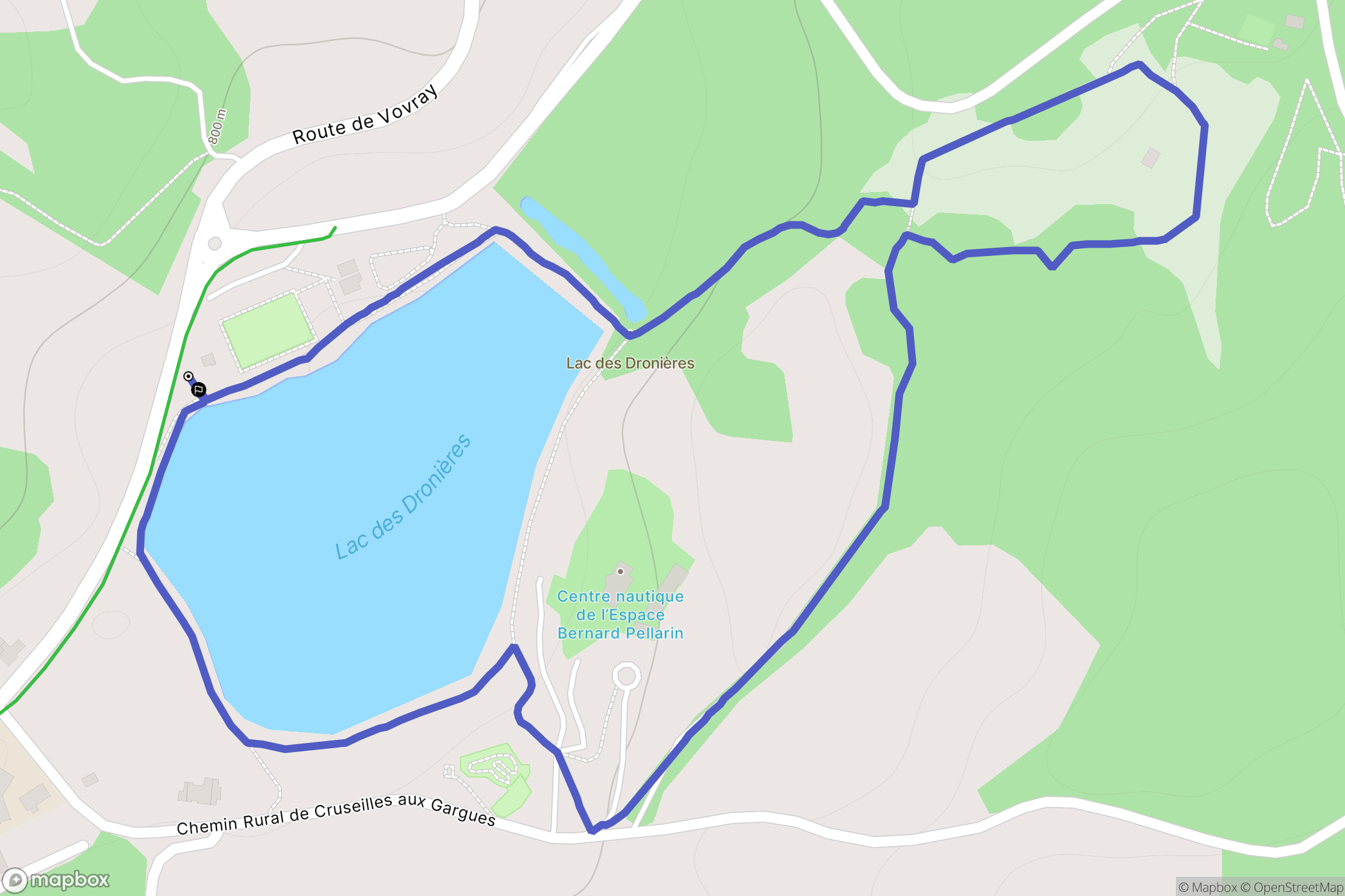 Cruseilles : carte du parcours de randonnée - France