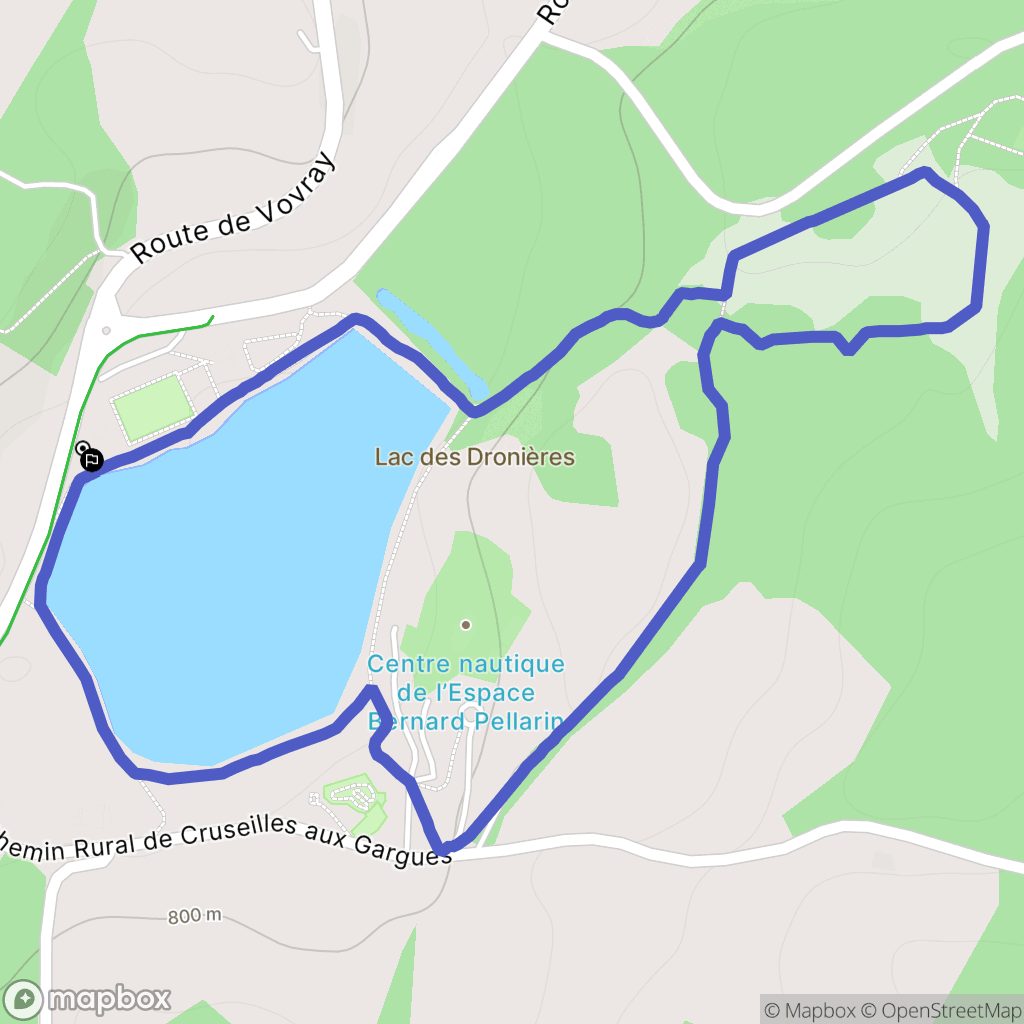 Cruseilles : carte du parcours de randonnée - France