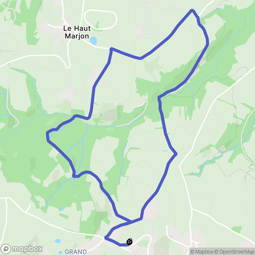 Saint-Laurent-d'Agny : carte du parcours de randonnée - France
