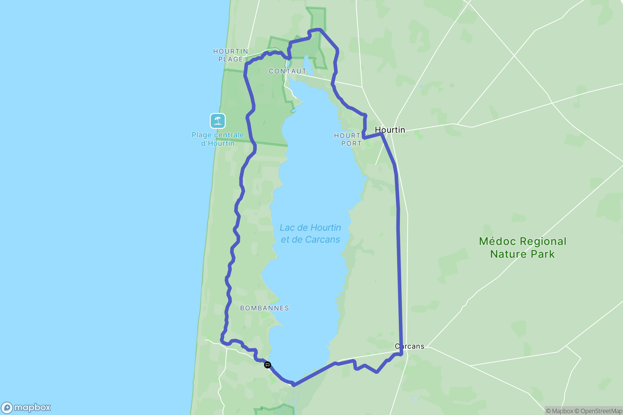 Maubuisson, Carcans: routekaart voor buitenactiviteiten - France