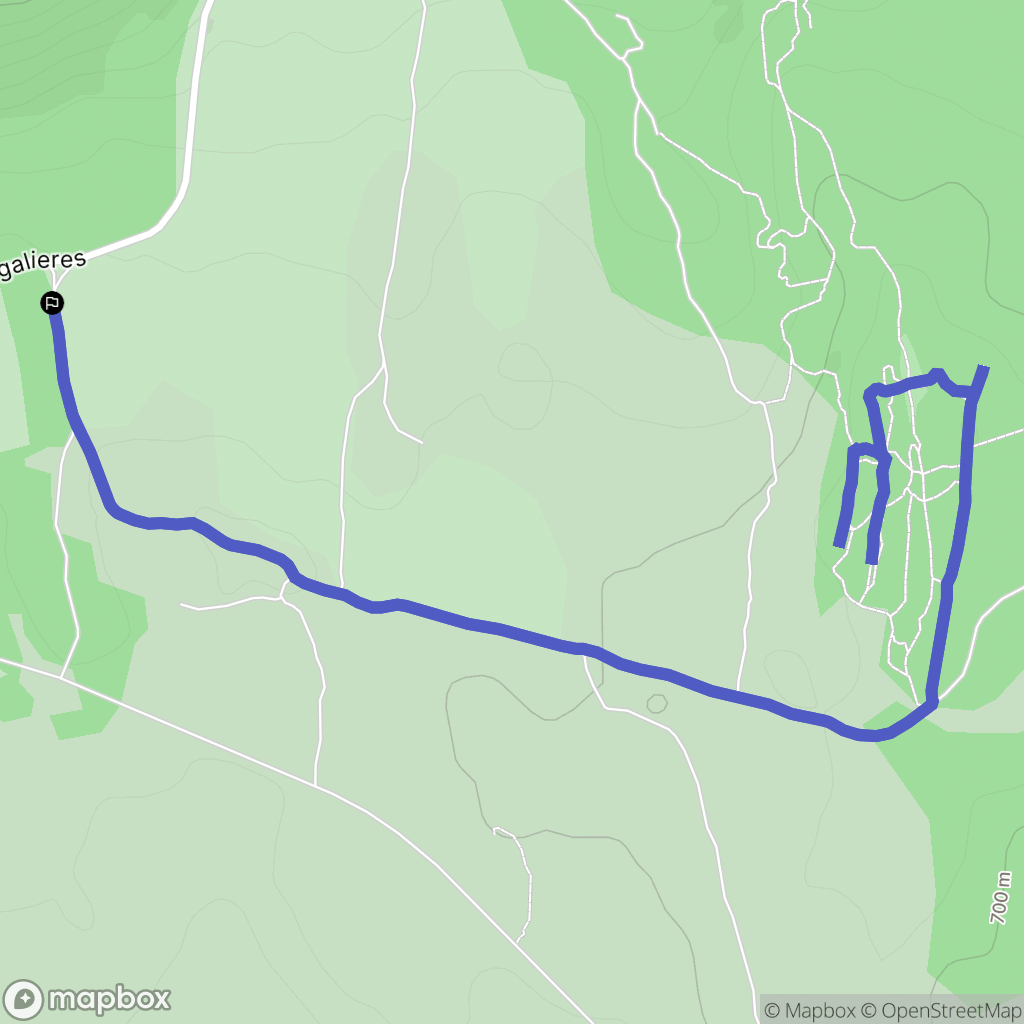 Nant : carte du parcours de randonnée - France