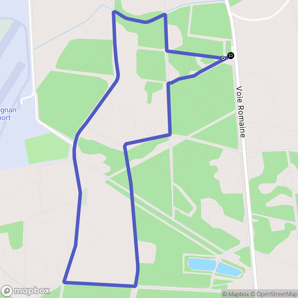 Martillac : carte du parcours de randonnée - France