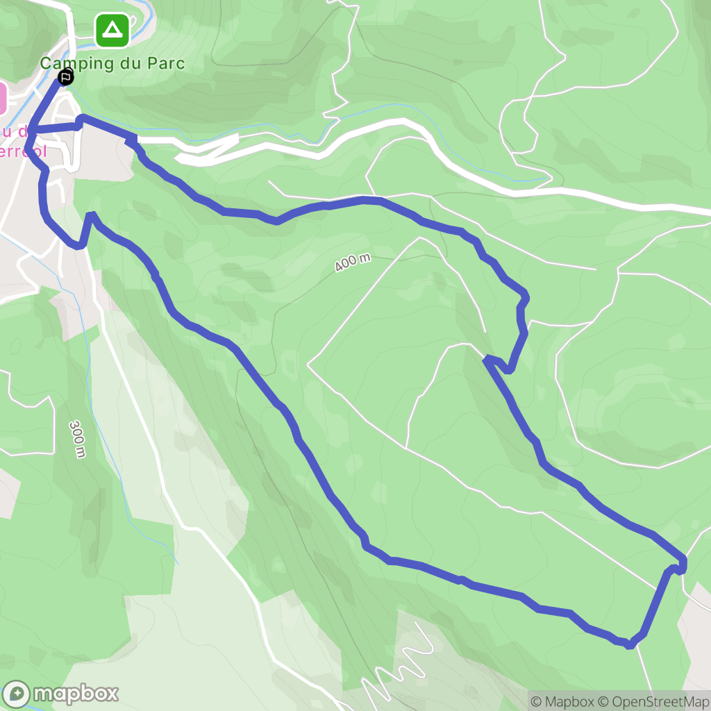 Pont-de-Barret : carte du parcours de randonnée - France