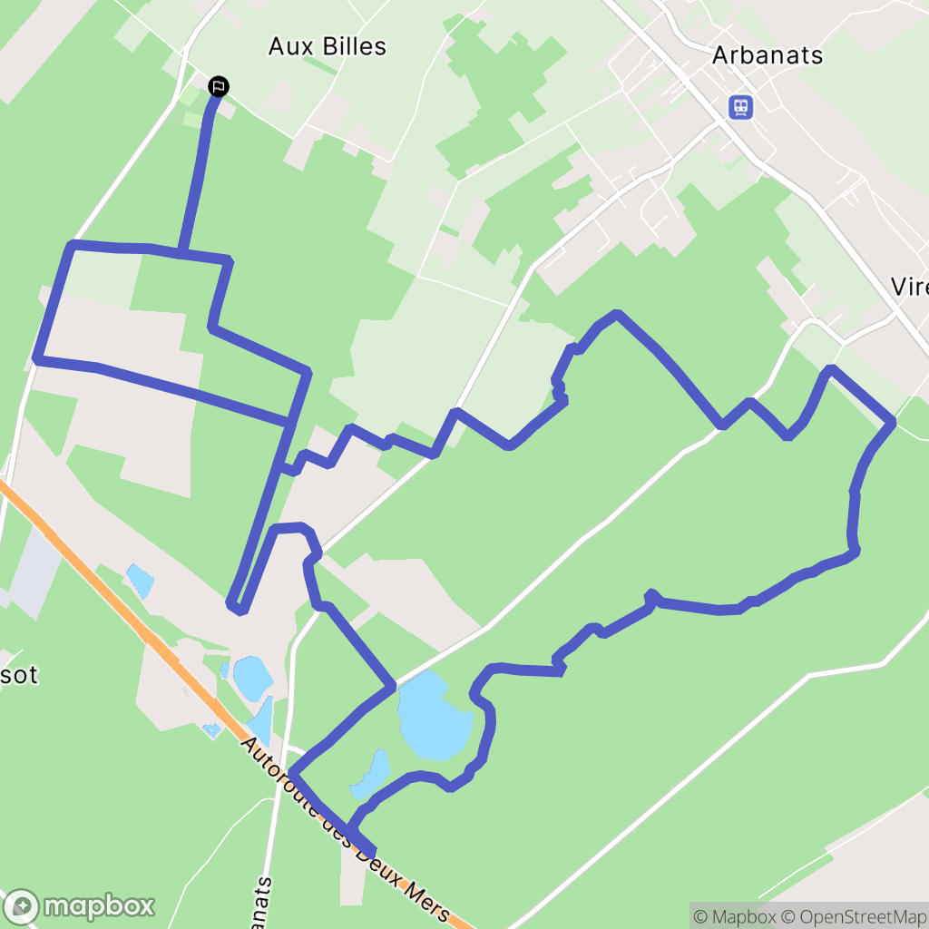 Portets : carte du parcours de randonnée - France