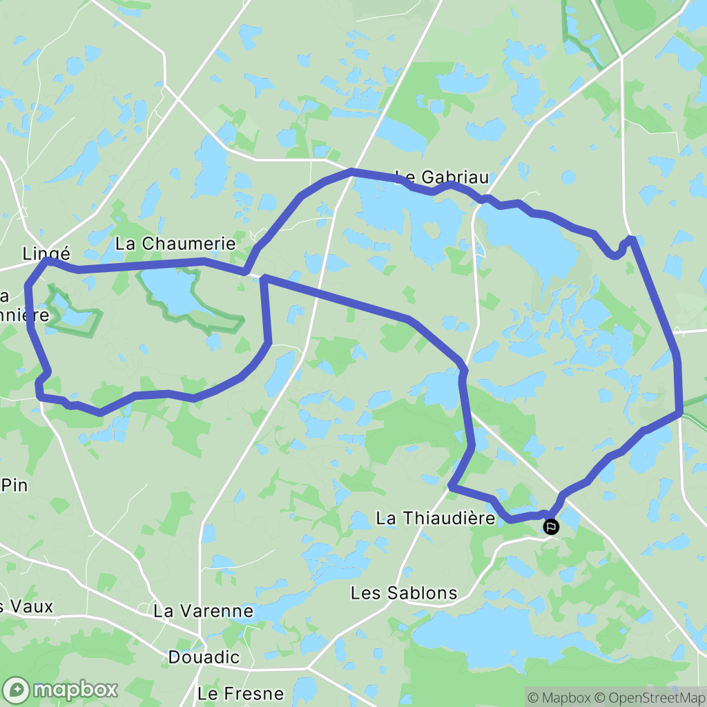 Rosnay : carte du parcours de randonnée - France