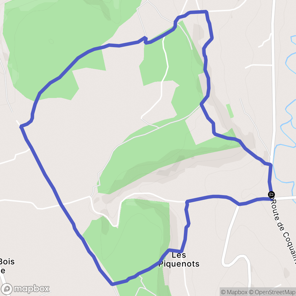Ouilly-le-Vicomte : carte du parcours de randonnée - France