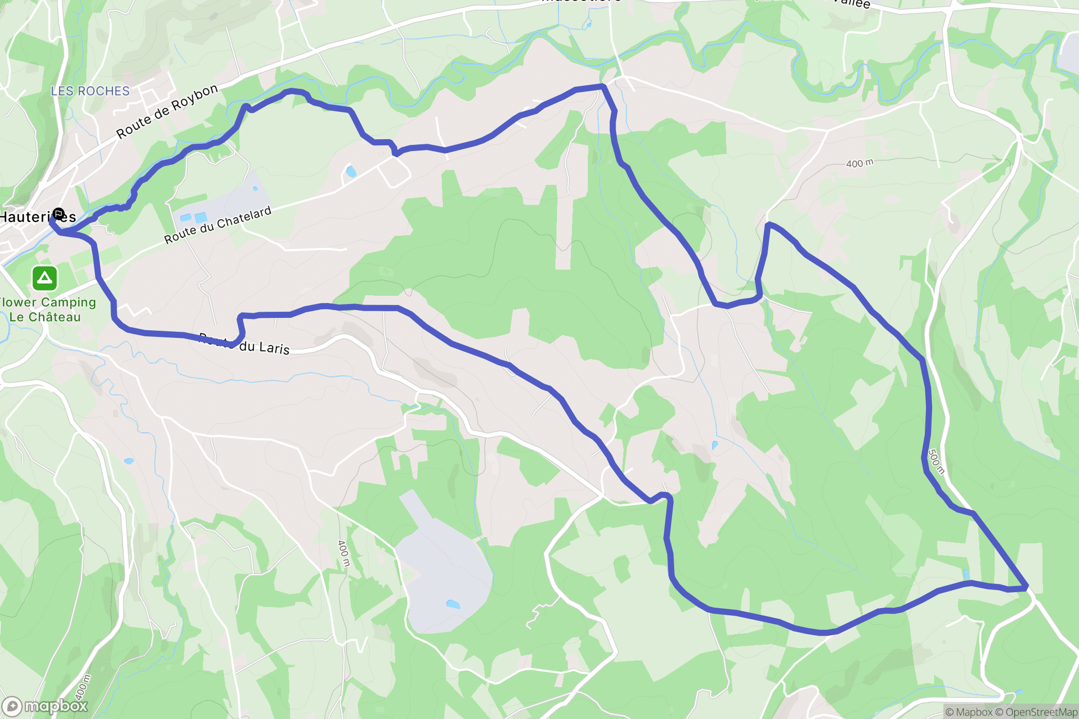 Hauterives : carte du parcours de randonnée - France