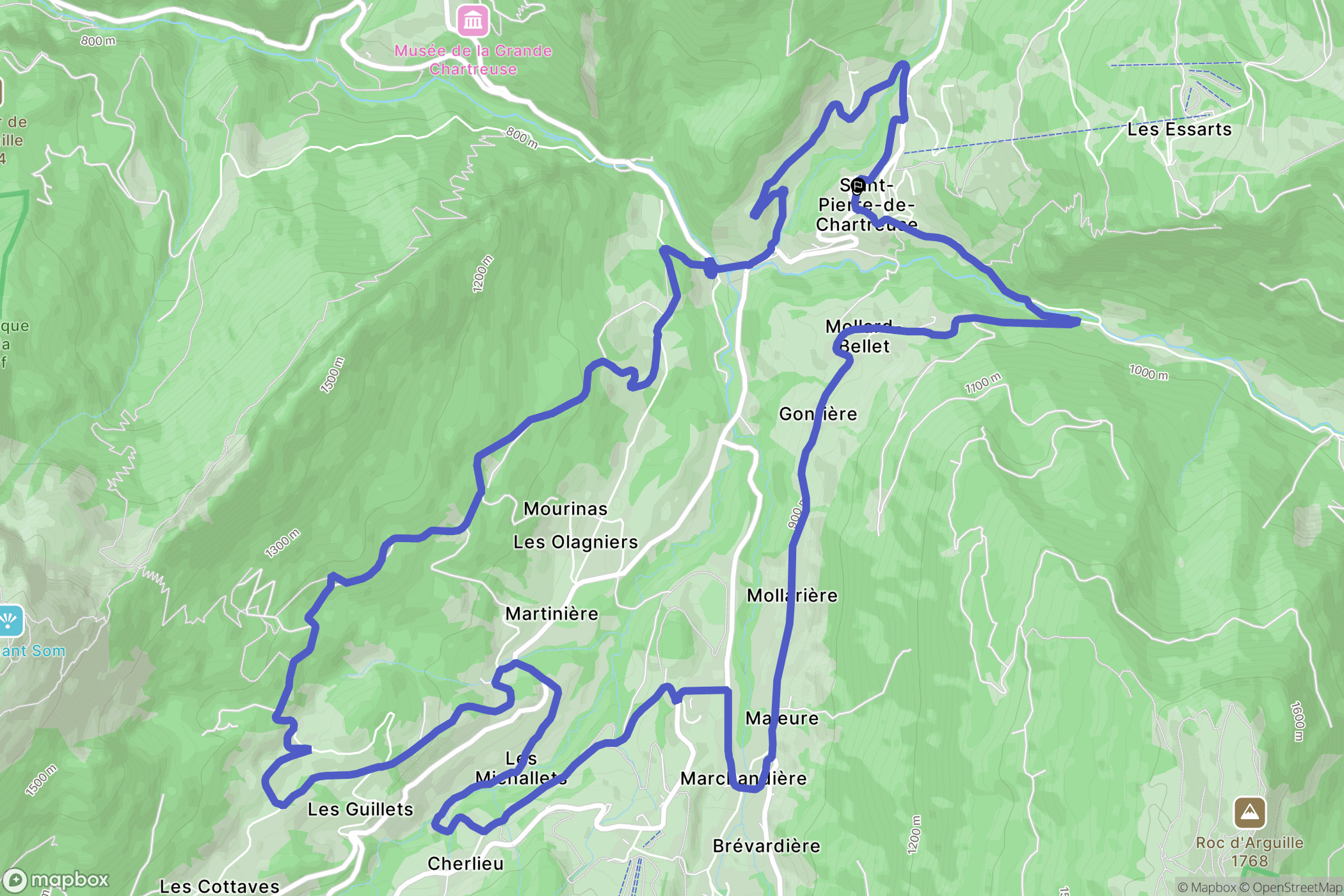 Saint-Pierre-de-Chartreuse: routekaart voor buitenactiviteiten - France