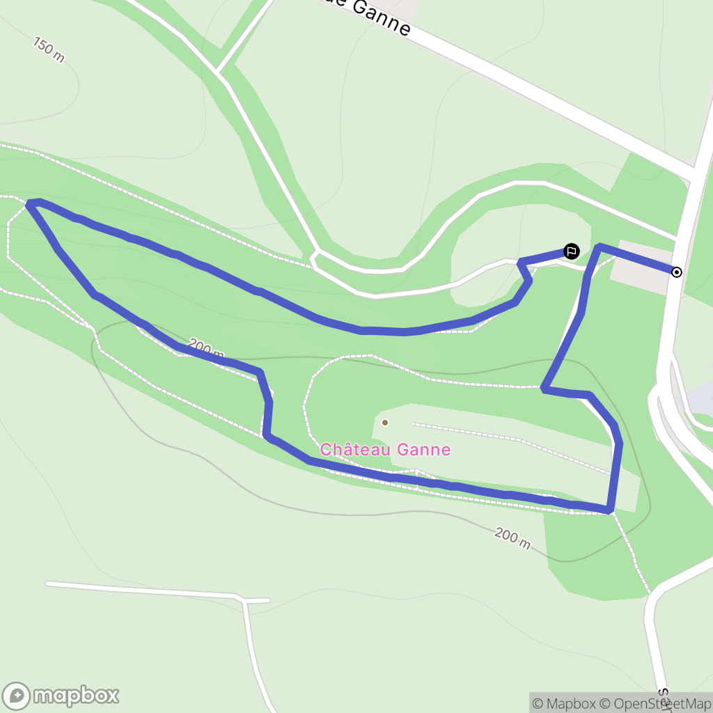 La Pommeraye : carte du parcours de randonnée - France