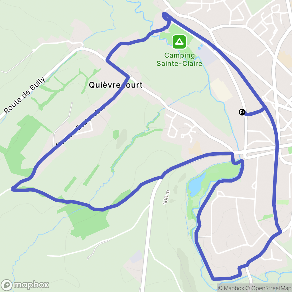 Neufchâtel-en-Bray : carte du parcours de randonnée - France