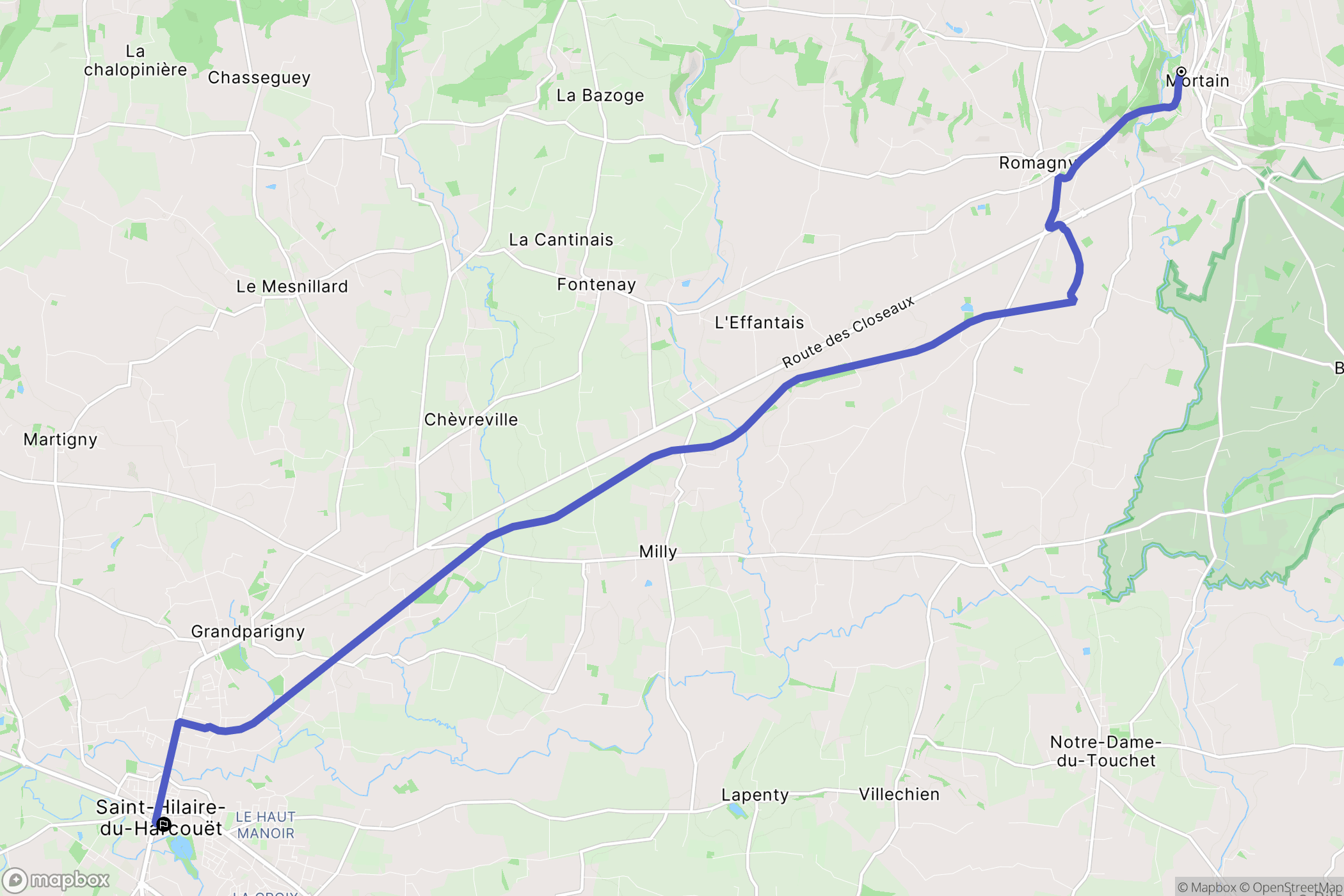 Mortain: routekaart voor buitenactiviteiten - France
