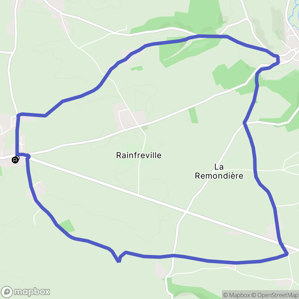 Martainville-Epreville : carte du parcours de randonnée - France