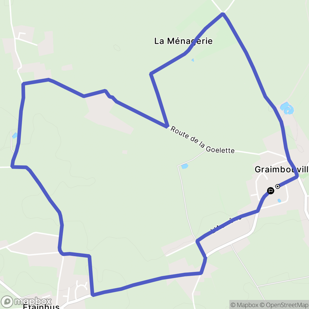Graimbouville : carte du parcours de randonnée - France