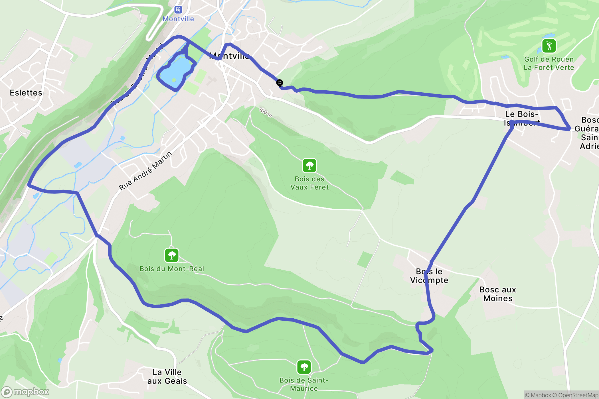 Montville: routekaart voor buitenactiviteiten - France