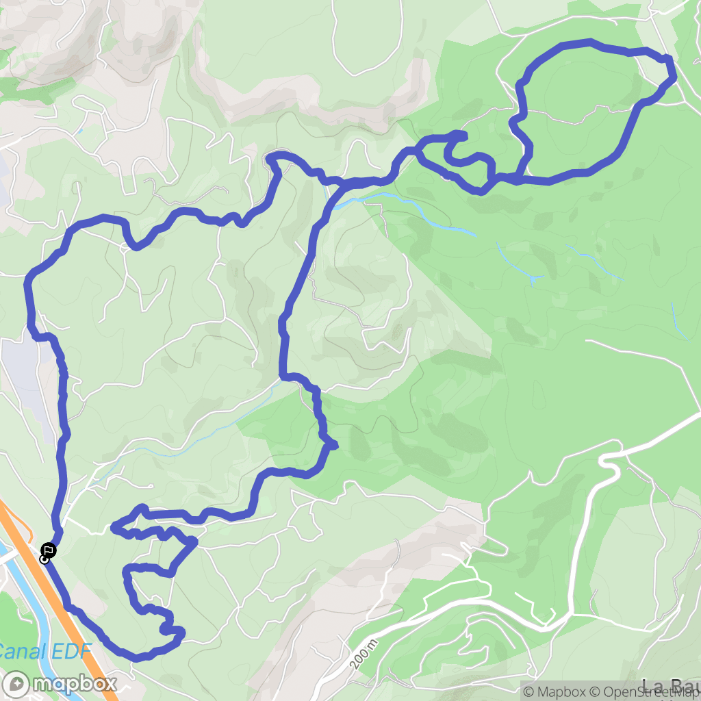 Salon-de-Provence : carte du parcours de randonnée - France