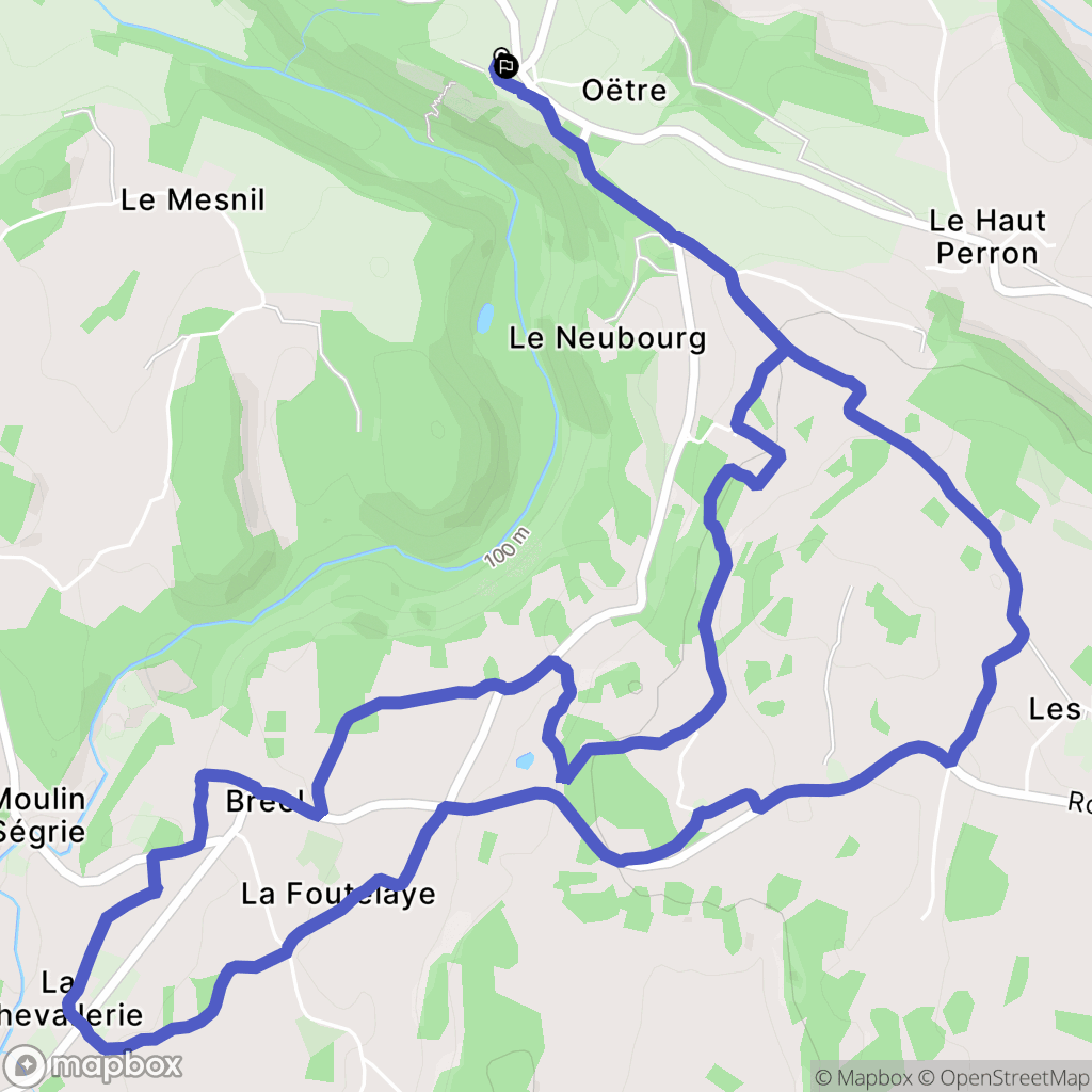 Saint-Philbert-sur-Orne : carte du parcours de randonnée - France