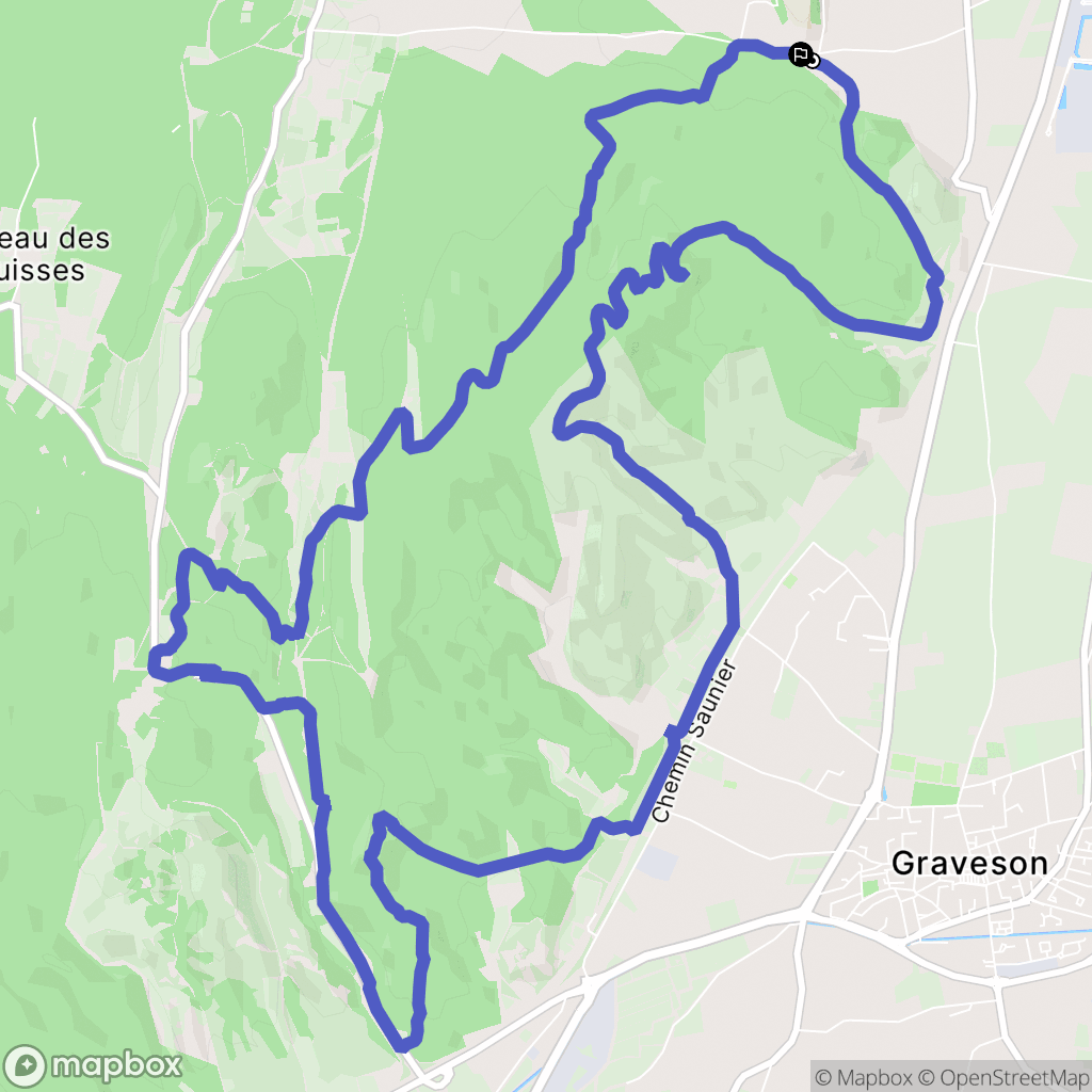 Barbentane : carte du parcours de randonnée - France