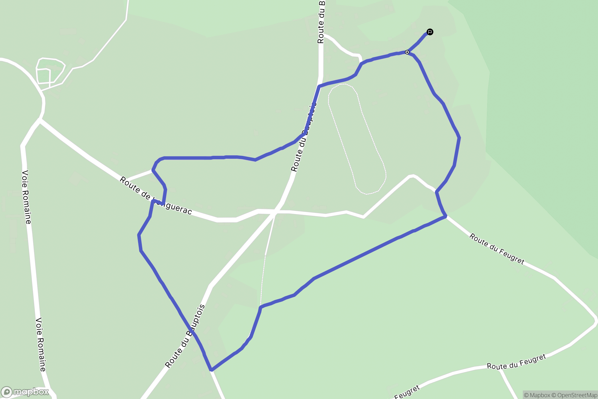 Les Moitiers-en-Bauptois : carte du parcours de randonnée - France