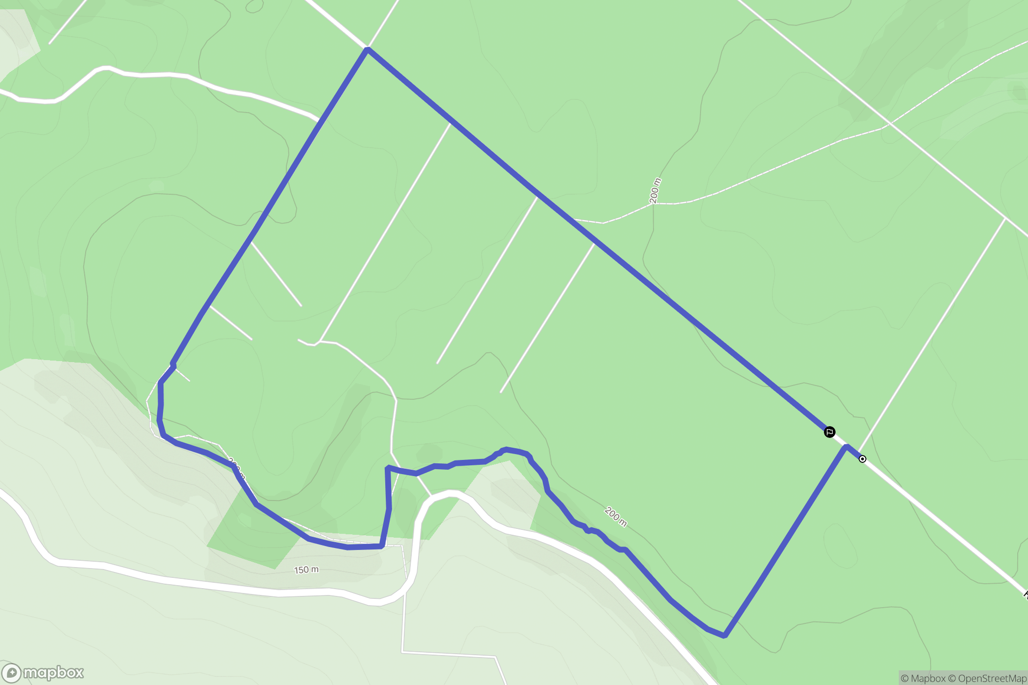 Grandcourt : carte du parcours de randonnée - France