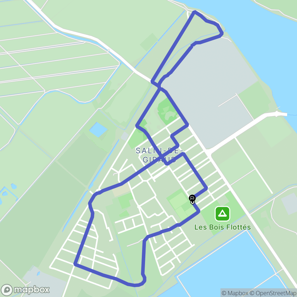 Arles : carte du parcours de randonnée - France